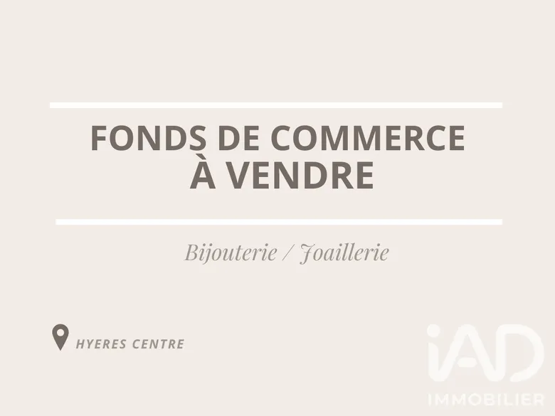 Bijouterie, Horlogerie​ à Hyères (83400) · 133 m² · 422 000 €