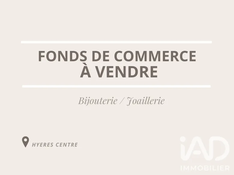 Bijouterie, Horlogerie​ à Hyères (83400) · 50 m² · 108 000 €