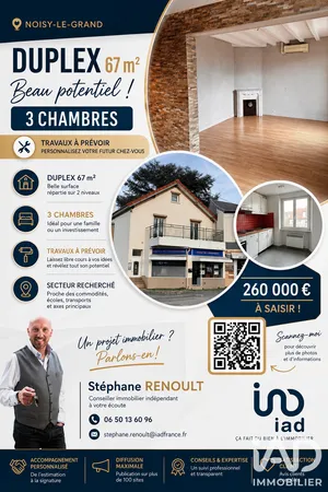 Duplex à Noisy-le-Grand (93160)