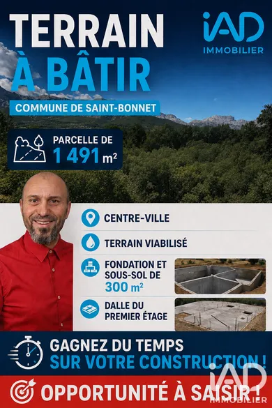 Building plot in Saint-Bonnet-en-Champsaur (05500)