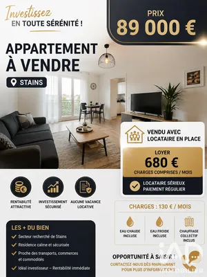 Apartment in Stains (93240)