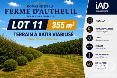 Building plot in Presles-en-Brie (77220)