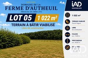 Terrain à bâtir à Presles-en-Brie (77220)