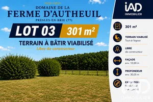 Terrain à bâtir à Presles-en-Brie (77220)