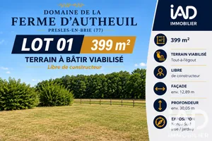 Terrain à bâtir à Presles-en-Brie (77220)