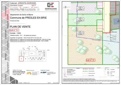Terrain à bâtir à Presles-en-Brie (77220)