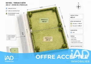 Terrain à bâtir à Meynes (30840)
