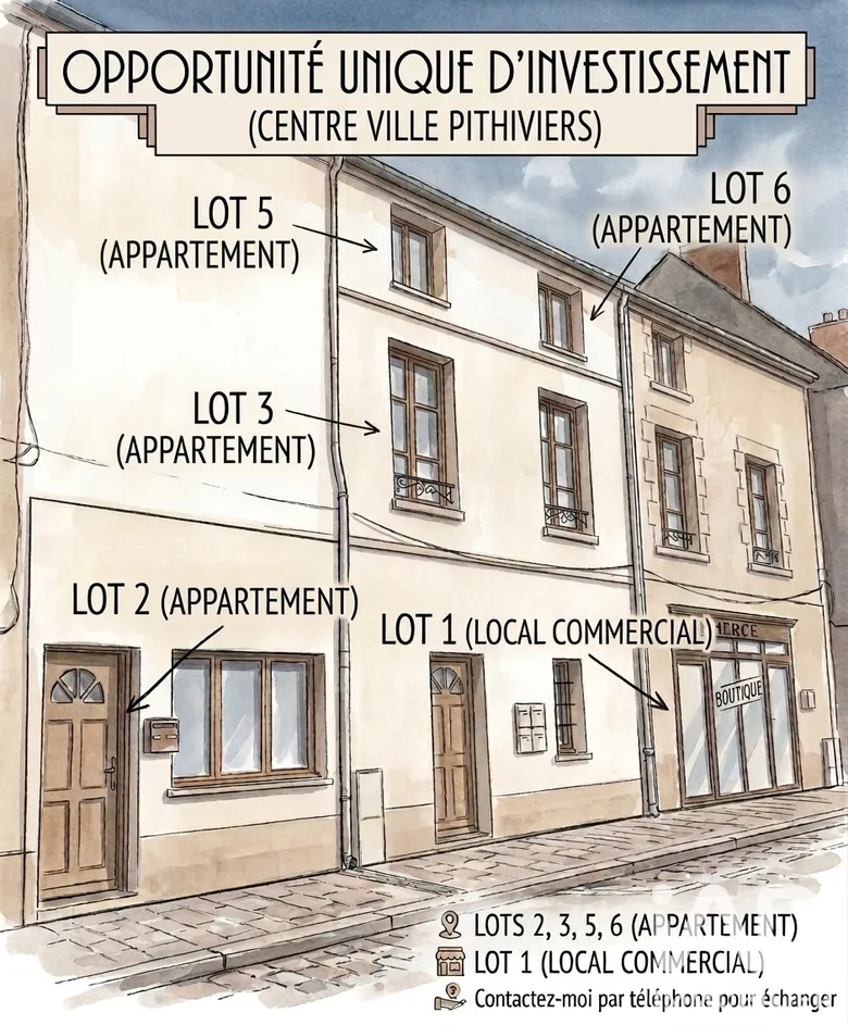Immeuble 1 pièce 200 m² · à Pithiviers · 200 m² · 219 990 €