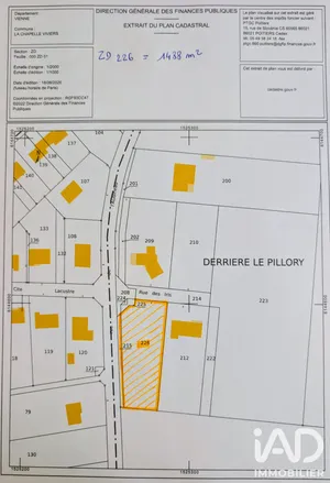 Building plot in Chapelle-Viviers (86300)