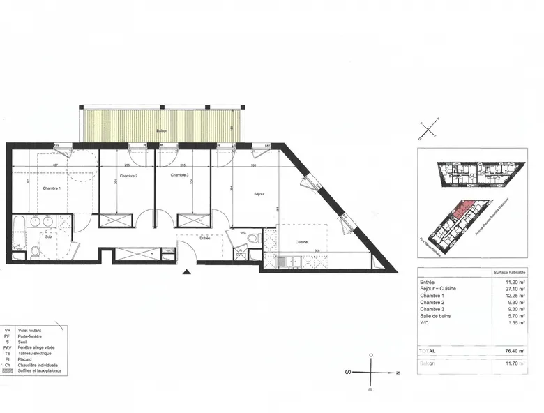 Appartement 4 pièces 77 m² · à Toulouse · 76,5 m² · 235 000 €