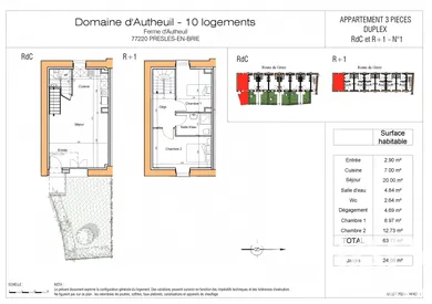 Duplex à Presles-en-Brie (77220)