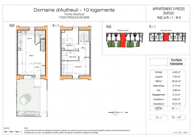 Duplex à Presles-en-Brie (77220)
