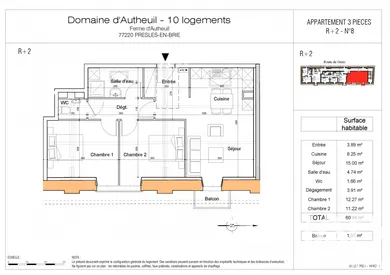 Appartement à Presles-en-Brie (77220)