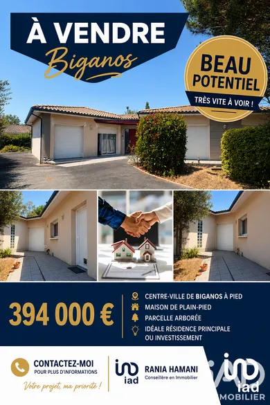 Maison de ville à Biganos (33380)