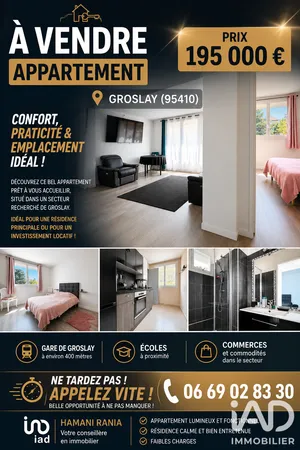 Appartement à Groslay (95410)