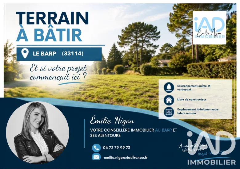 Terrain à bâtir à Le Barp (33114) · 135 000 €