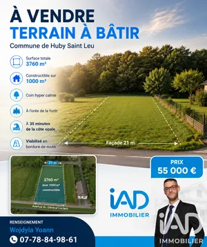Building plot in Huby-Saint-Leu (62140)