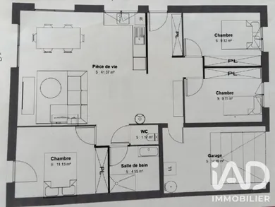 Maison à Villeneuve-en-Retz (44580)