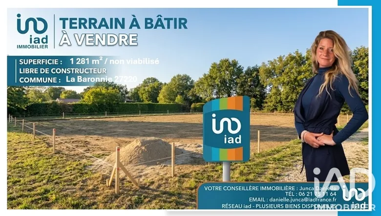 Terrain à bâtir à La Baronnie (27220) · 35 000 €