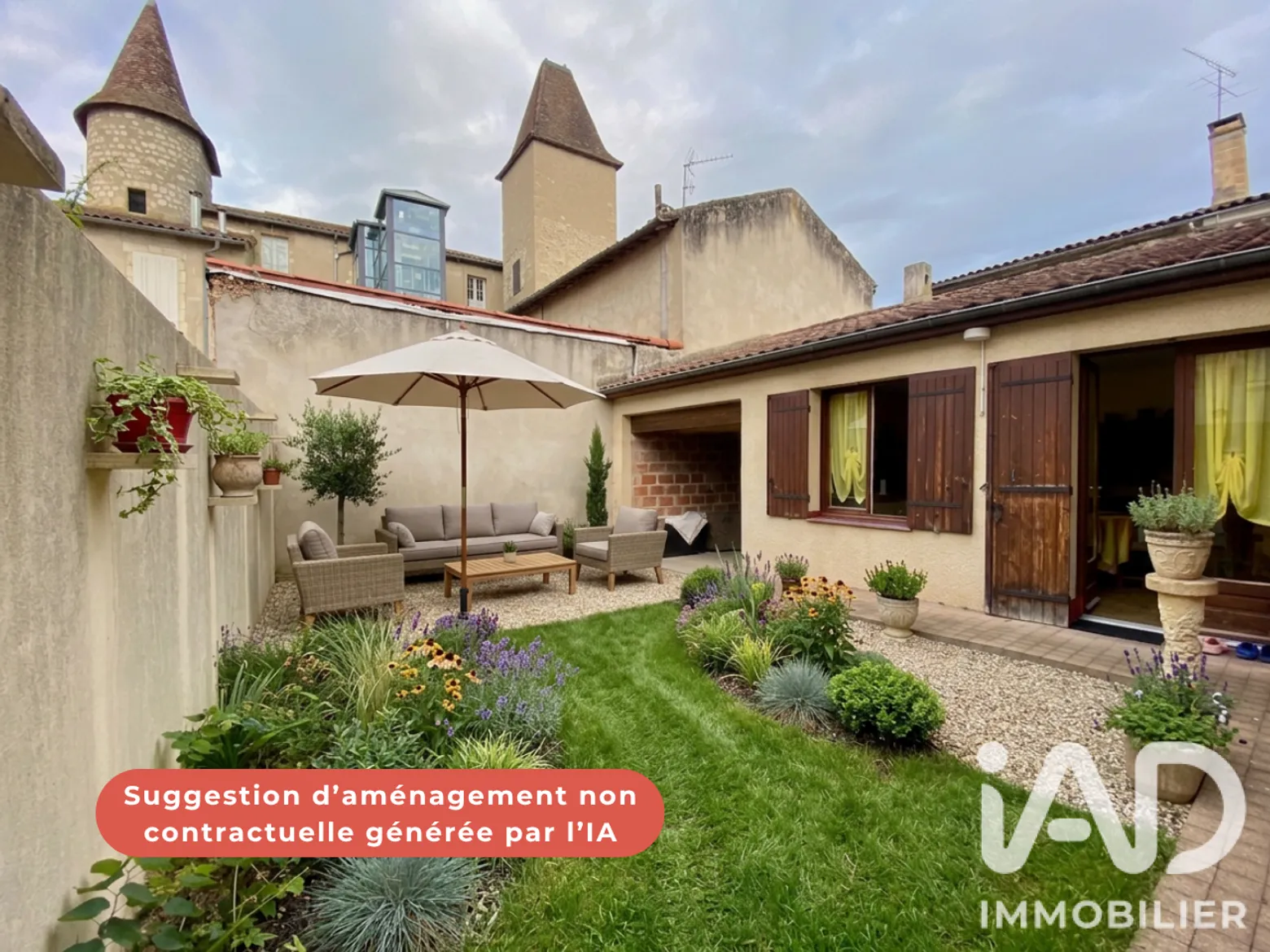Vente maison à Nérac (47600) : maison 4 pièces 120 m² - 2089944 — 2