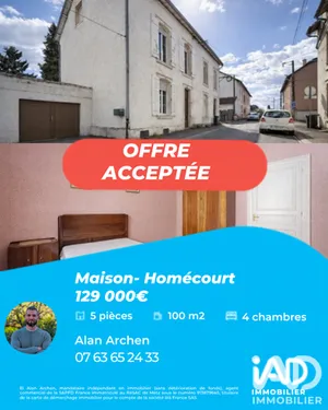 Maison à Homécourt (54310)