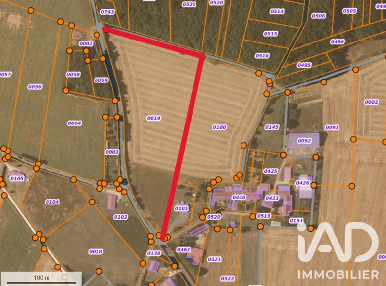 Terrain à LES ADJOTS (16700) · 65 000 €