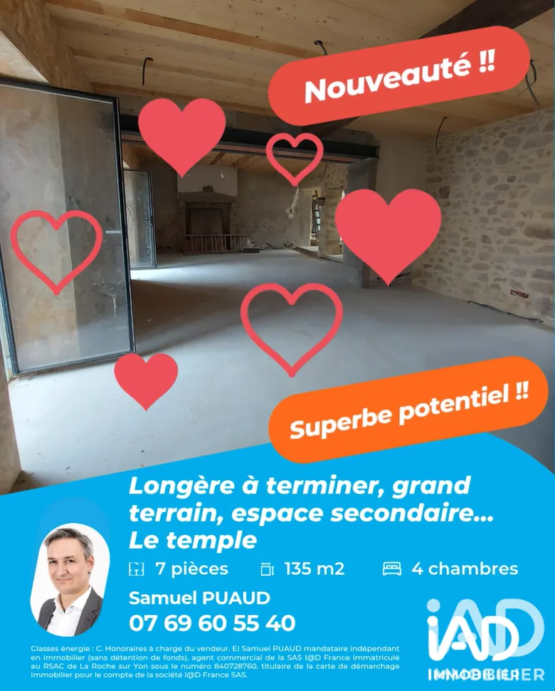 Maison 7 pièces 135 m² · à Mauléon · 135 m² · 178 000 €