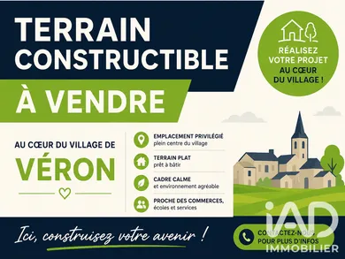Terrain à bâtir à Véron (89510)