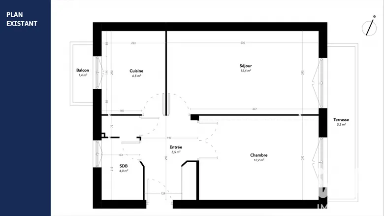 Appartement 2 pièces 44 m² · à Nice · 44 m² · 220 000 €