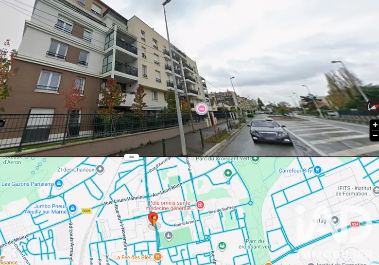 Appartement 2 pièces 39 m² · à Neuilly-sur-Marne · 39 m² · 187 000 €