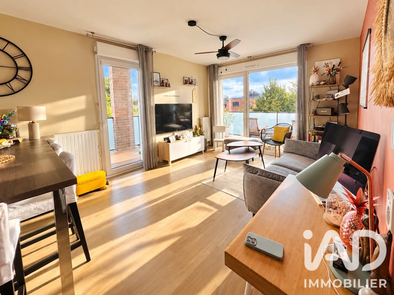 Vente appartement à Wattignies (59139) : appartement 3 pièces 58 m² - 2102364 — 2