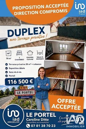 Duplex à Le Portel (62480)