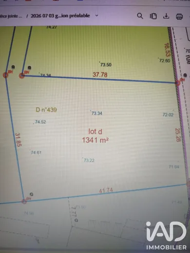 Building plot in Chinon (37500)