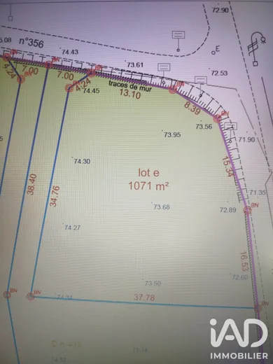 Building plot in Chinon (37500)