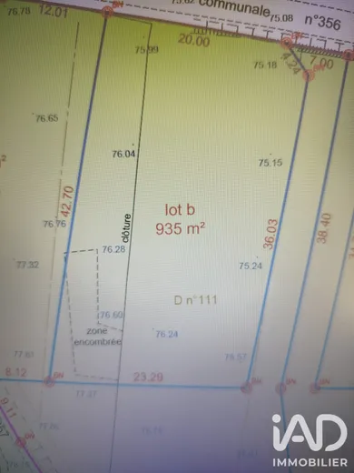 Building plot in Chinon (37500)