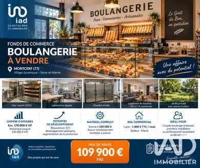 Boulangerie à Mortcerf (77163)