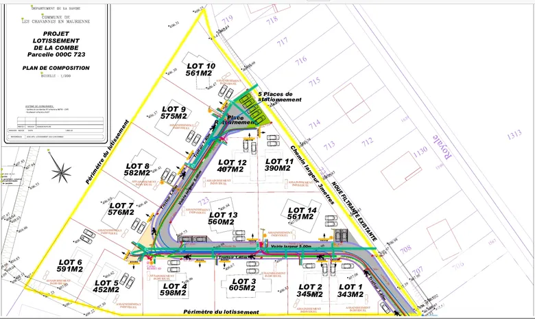 Terrain 343 m² · aux Chavannes-en-Maurienne · 27 500 €