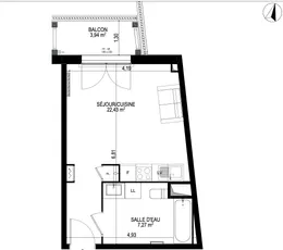 Studio à Monteux (84170)