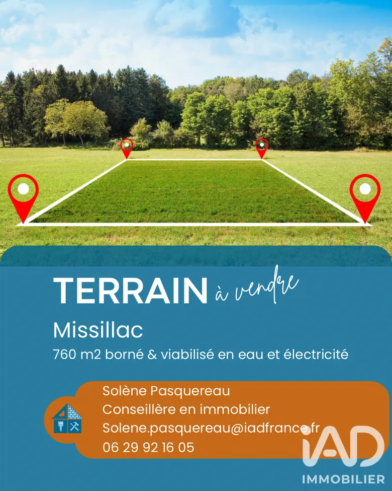 Terrain à bâtir à Missillac (44780) · 69 750 €