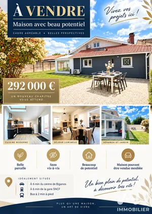 Maison à Biganos (33380)