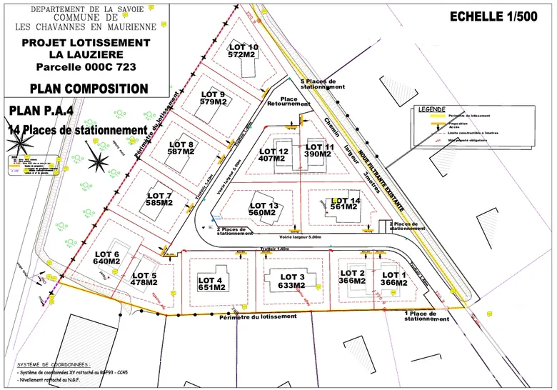 Terrain 605 m² · aux Chavannes-en-Maurienne · 48 400 €