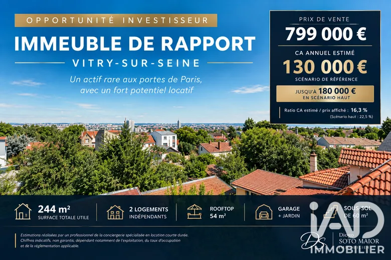 Appartement 9 pièces 154 m² · à Vitry-sur-Seine · 154 m² · 799 000 €