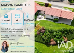 Maison à Saint-Genest-Lerpt (42530)