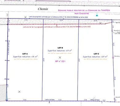 Building plot in Le Tampon (97430)