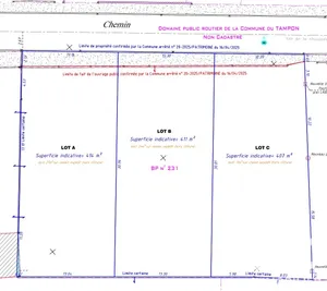 Building plot in Le Tampon (97430)