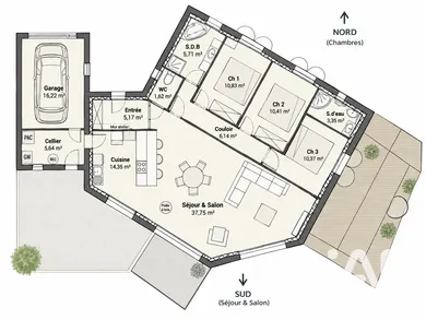 Maison traditionnelle à Vérines (17540)
