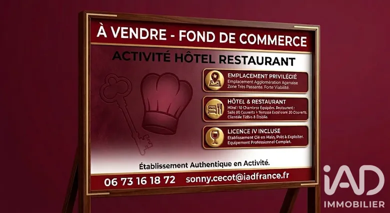 Hôtel à Agen (47000) · 350 m² · 109 600 €