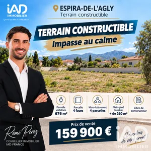 Terrain à bâtir à Espira-de-l'Agly (66600)
