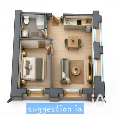 Appartement à Saint-Romain-de-Popey (69490)