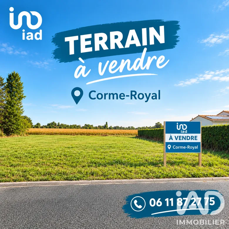 Terrain à bâtir à Corme-Royal (17600) · 51 000 €